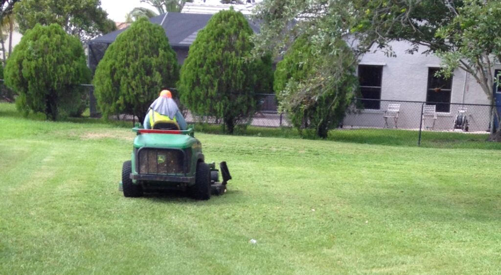 Keep it safe while mowing the lawn.
